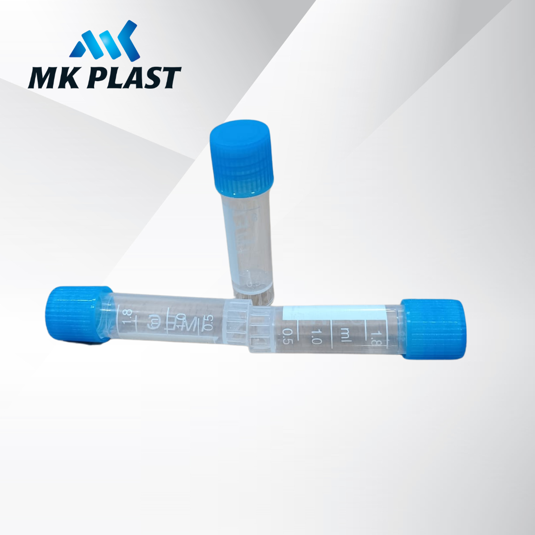 MK Plast Cryo Vials 1.8ml (Blue Cap)