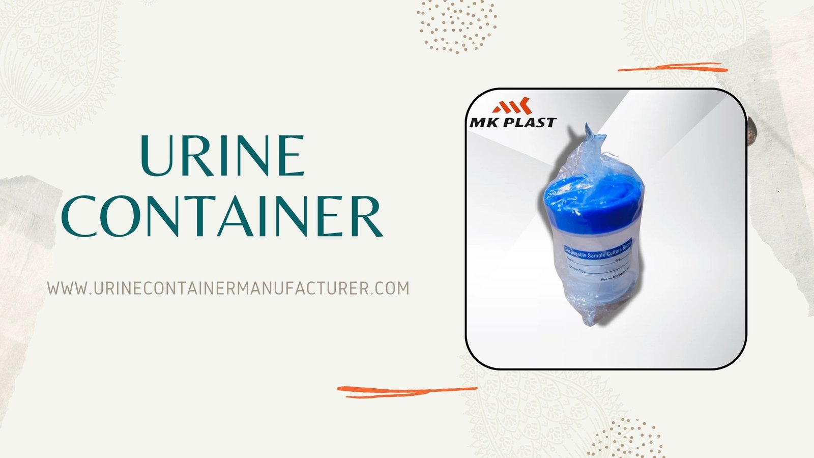 Urine Container by MK Plast