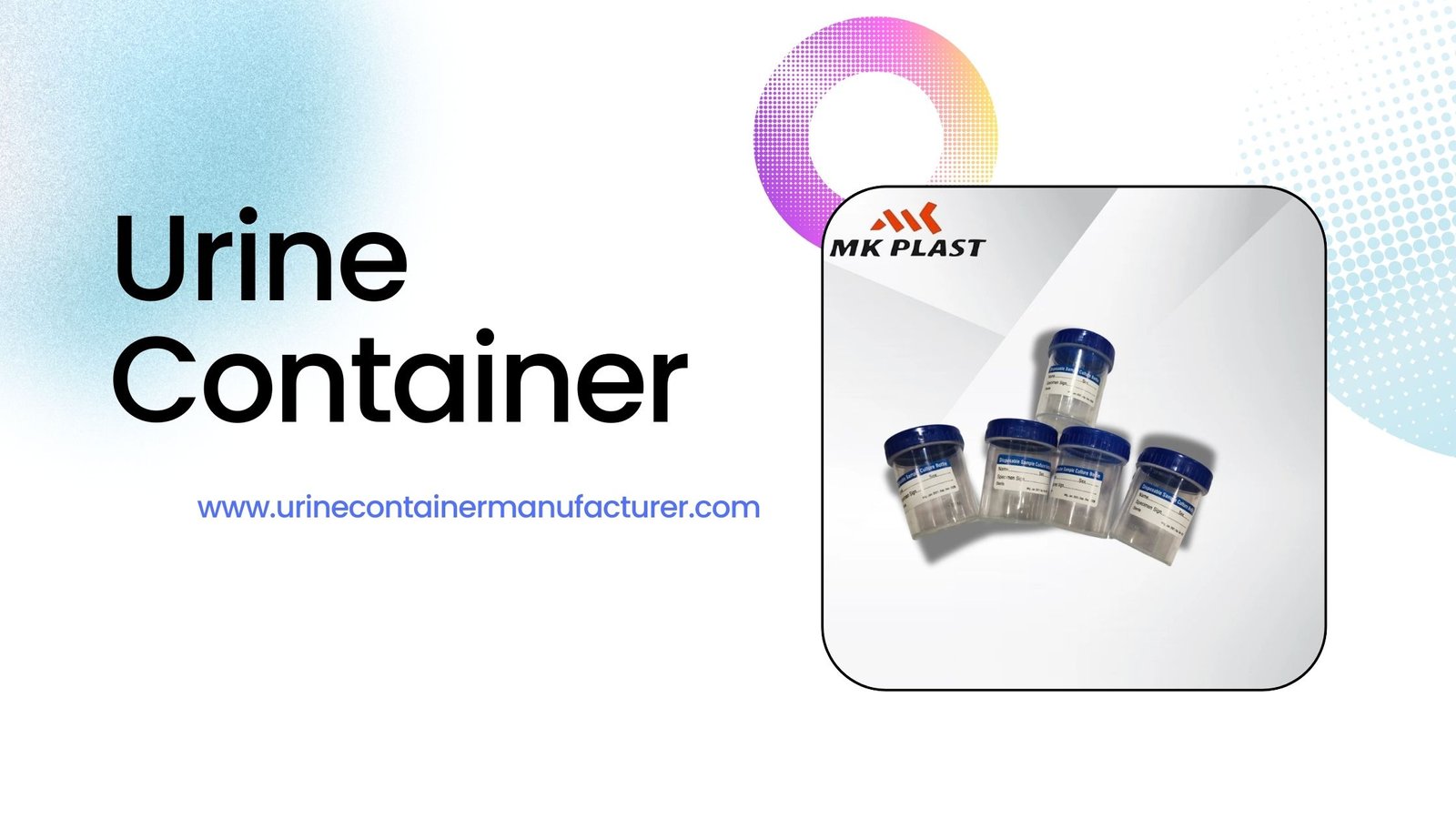 MK Plast Urine Container