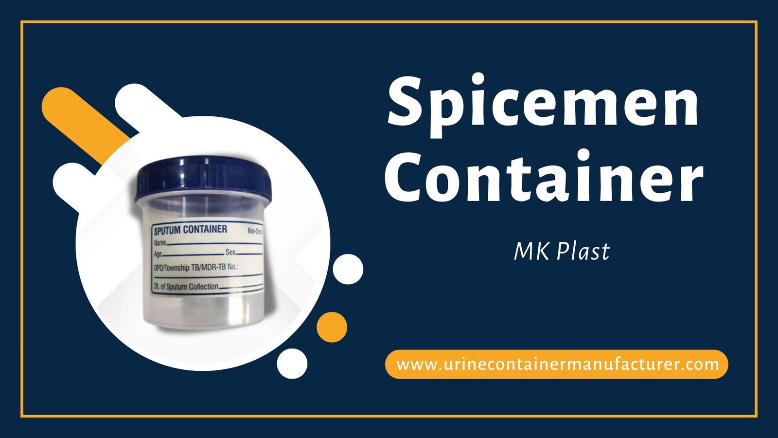 specimen containers manufacturer in Delhi